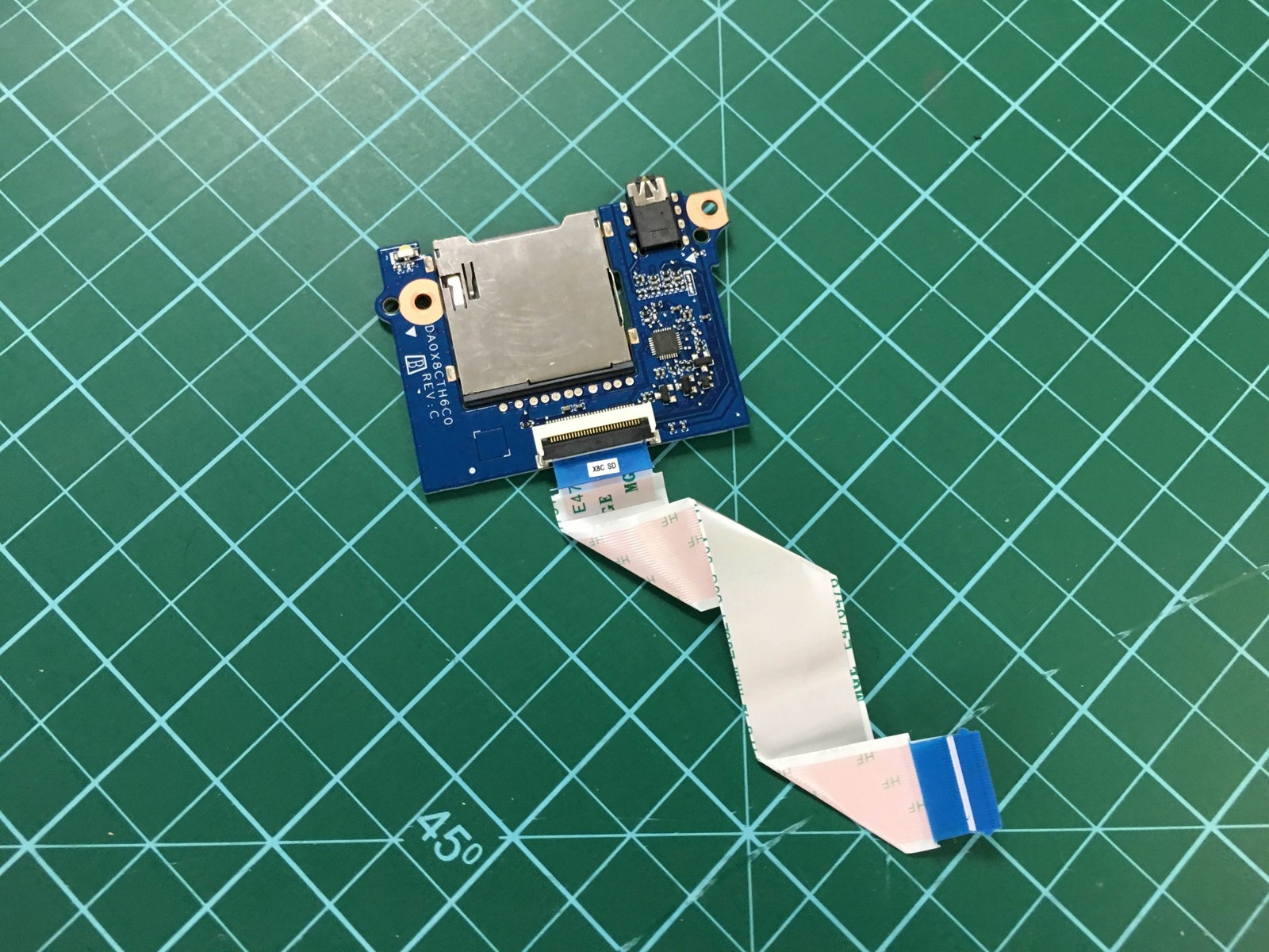 HP Probook 450 G5 455 G5 Audio Card Reader Board W/ Cable DA0X8CTH6C0