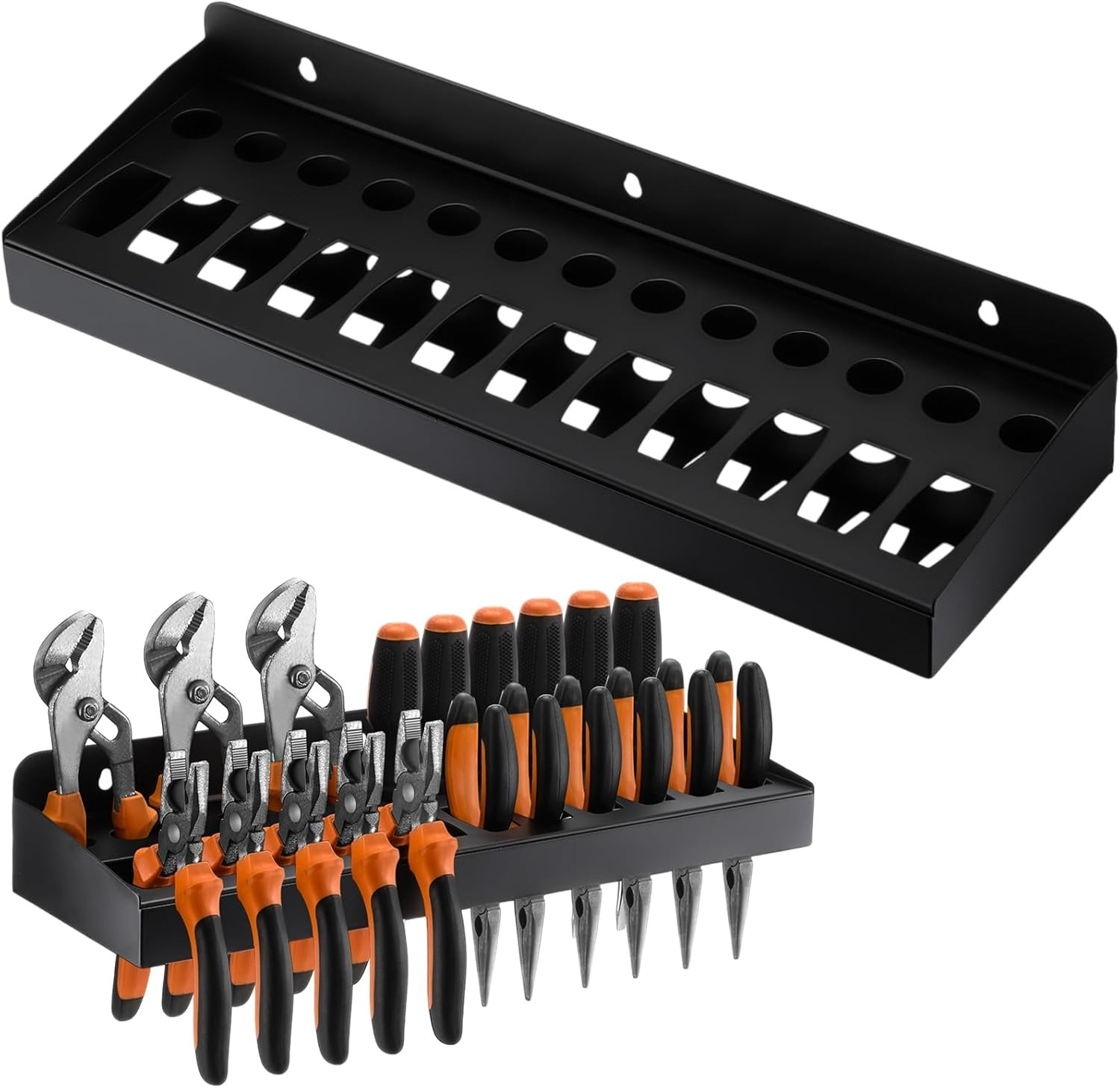 Pliers Holder Wall Mount Plier Storage Rack Heavy Duty Small Tool Organizer for