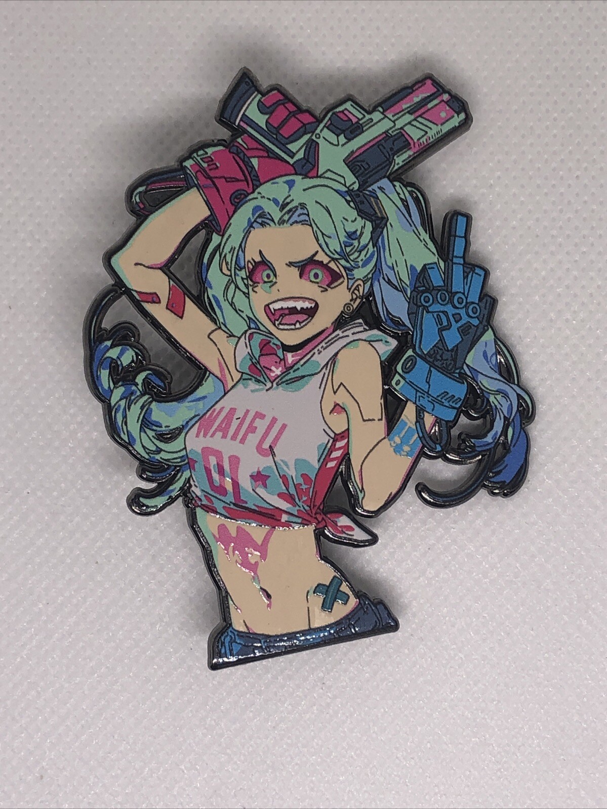 Cyberpunk Edgerunners Rebecca Lucyna Kushinada Metal Anime Enamel Pin Set