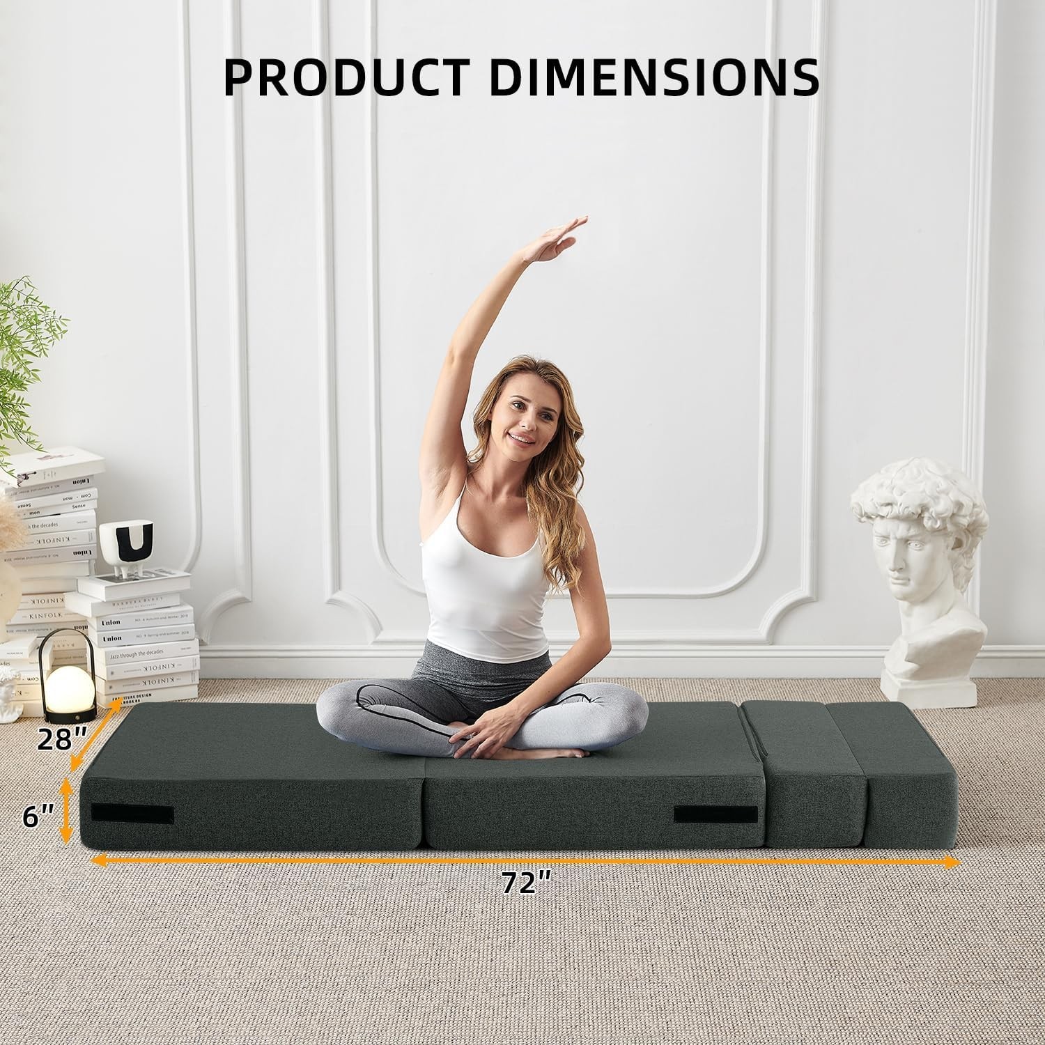 Folding Sofa Bed Convertible Sleeper Chair Bed Adults Fold Out Chair to Bed