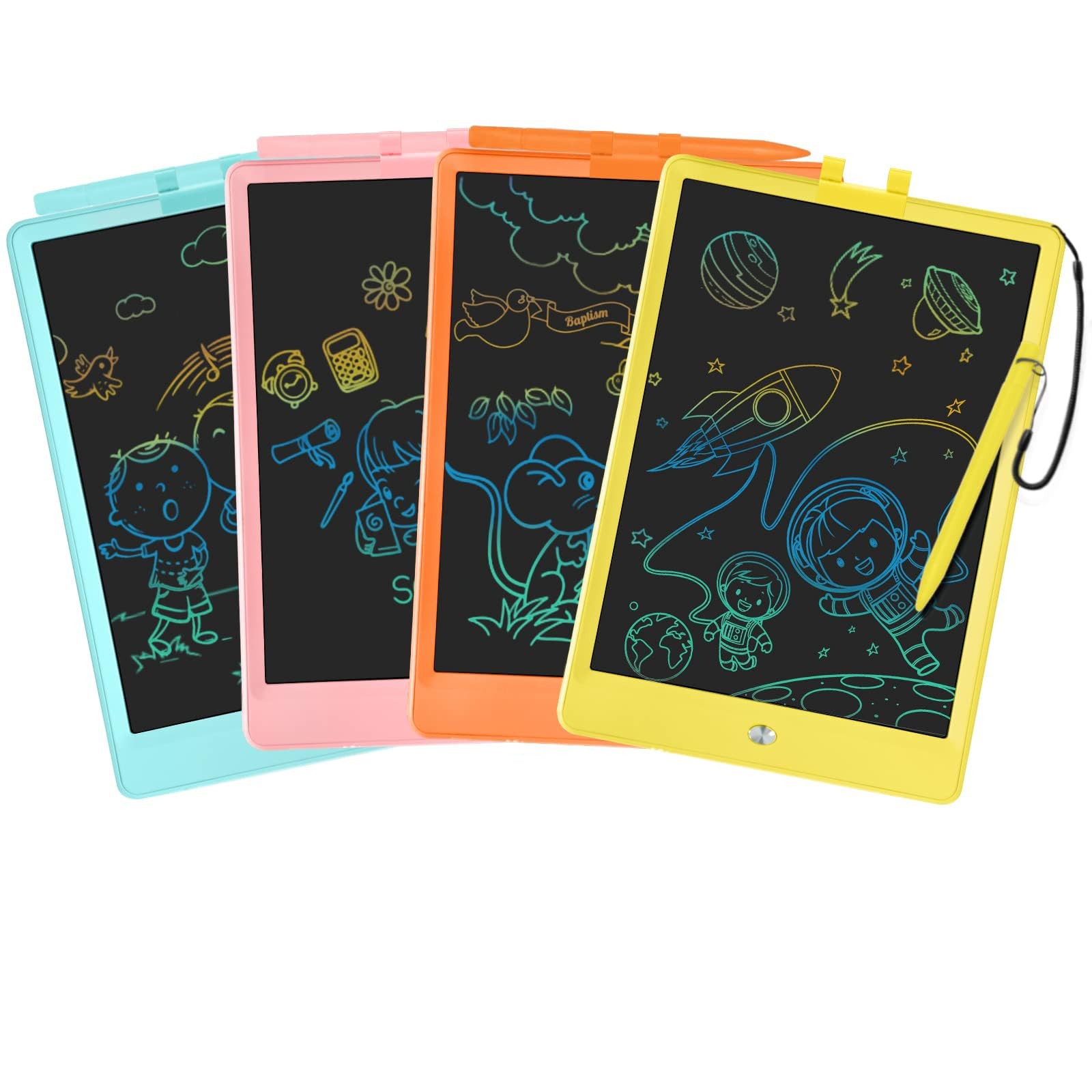 PYTTUR 2 Pack 10" LCD Writing Tablet Kids Reusable Drawing Boards Ages 2-4