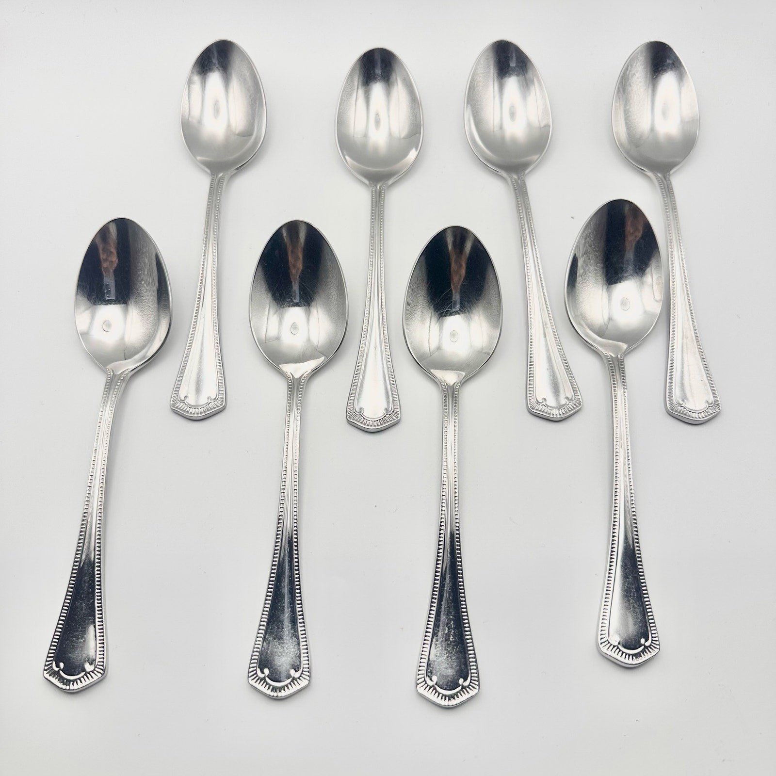 Waterford Somerset 18/10 Stainless Glossy 8 Oval Soup Spoon Replacement Flatware