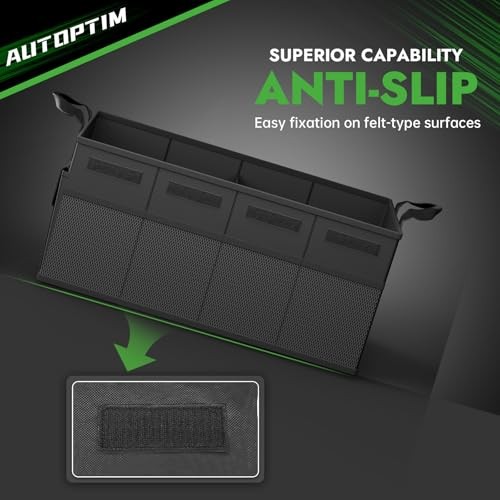 Car Trunk Organizer - Collapsible Car Organizer with Non Medium (2 Pack) Black