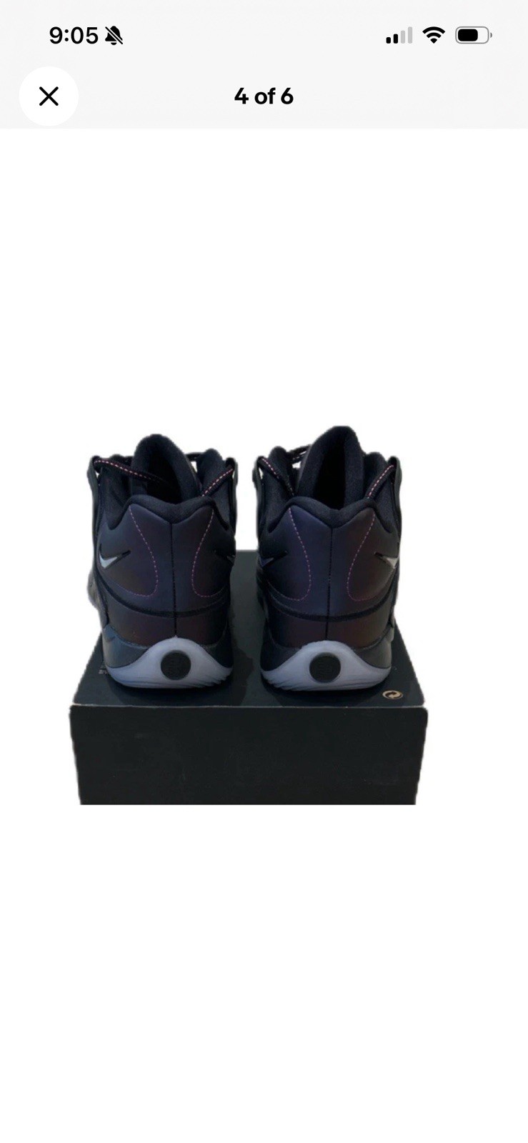 Nike KD 18 Eggplant Vivid Purple Pink Basketball IM5843-500 Men's Size 7.5 New