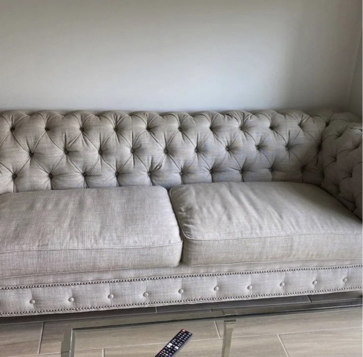 Tufted Sofa & Chair