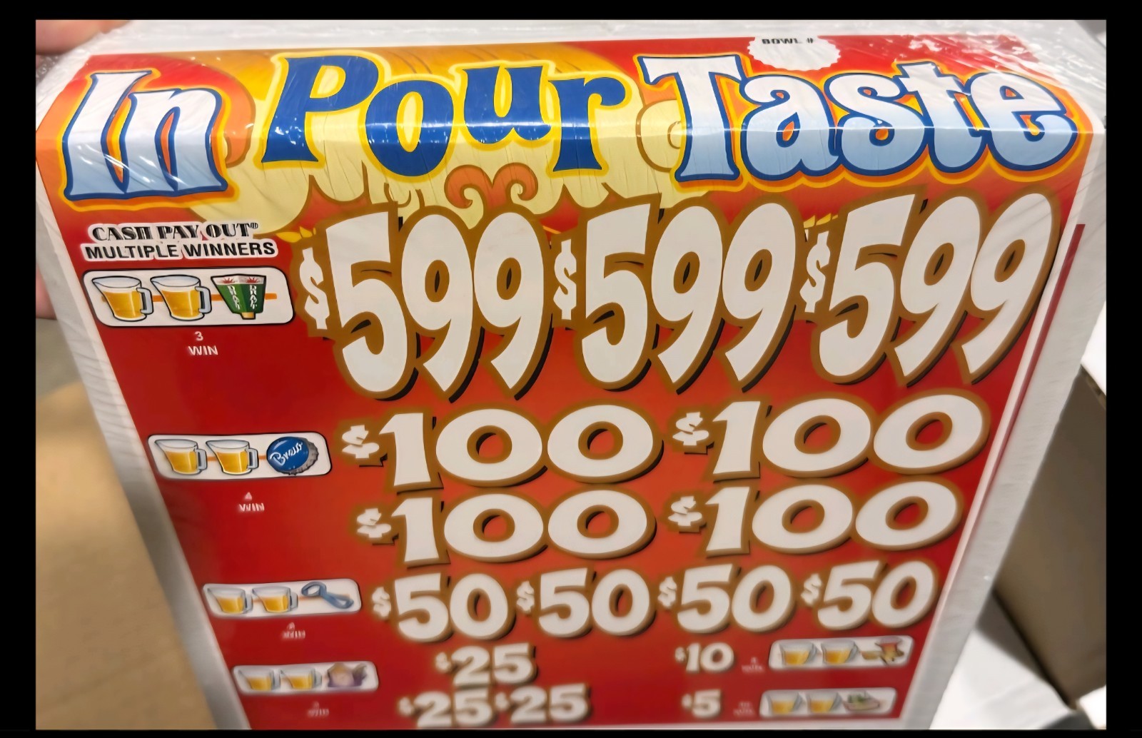Pull Tickets - Pull Tabs - Game - Im Pour Taste 1pt