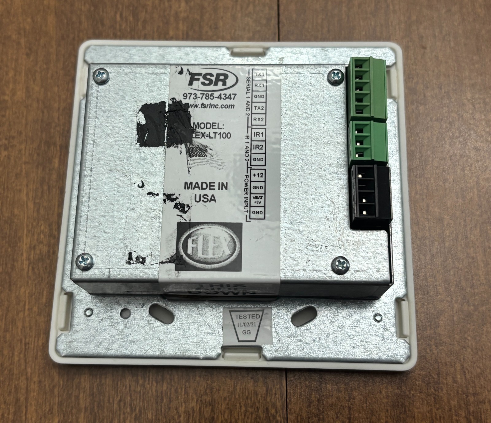 FSR FLEX-LT100 3.5" Color Touch Control System 2 Serial 2 IR PORTS