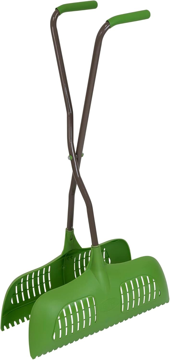 AMES Leaf Grabber Rake with Long Handle & Cushioned Grip for Leaves