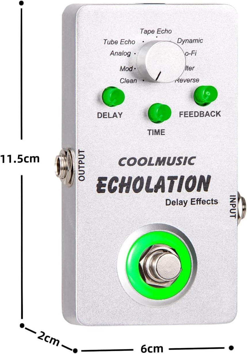 Digital Delay Pedal - Clean/Mod/Filter Effects