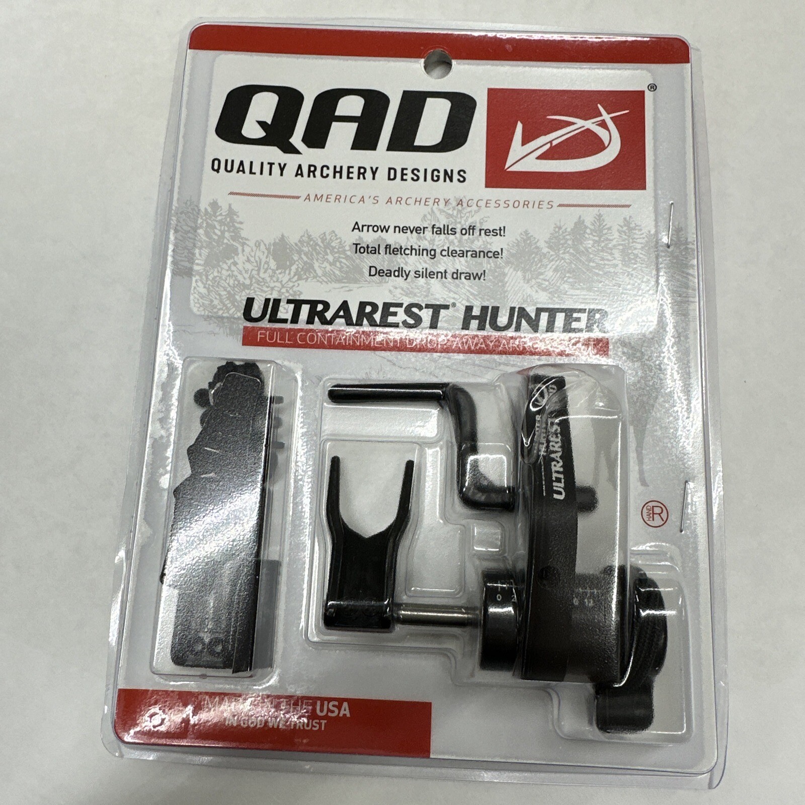 Quality Archery Designs Ultrarest Hunter Right Hand Arrow Rest - Black