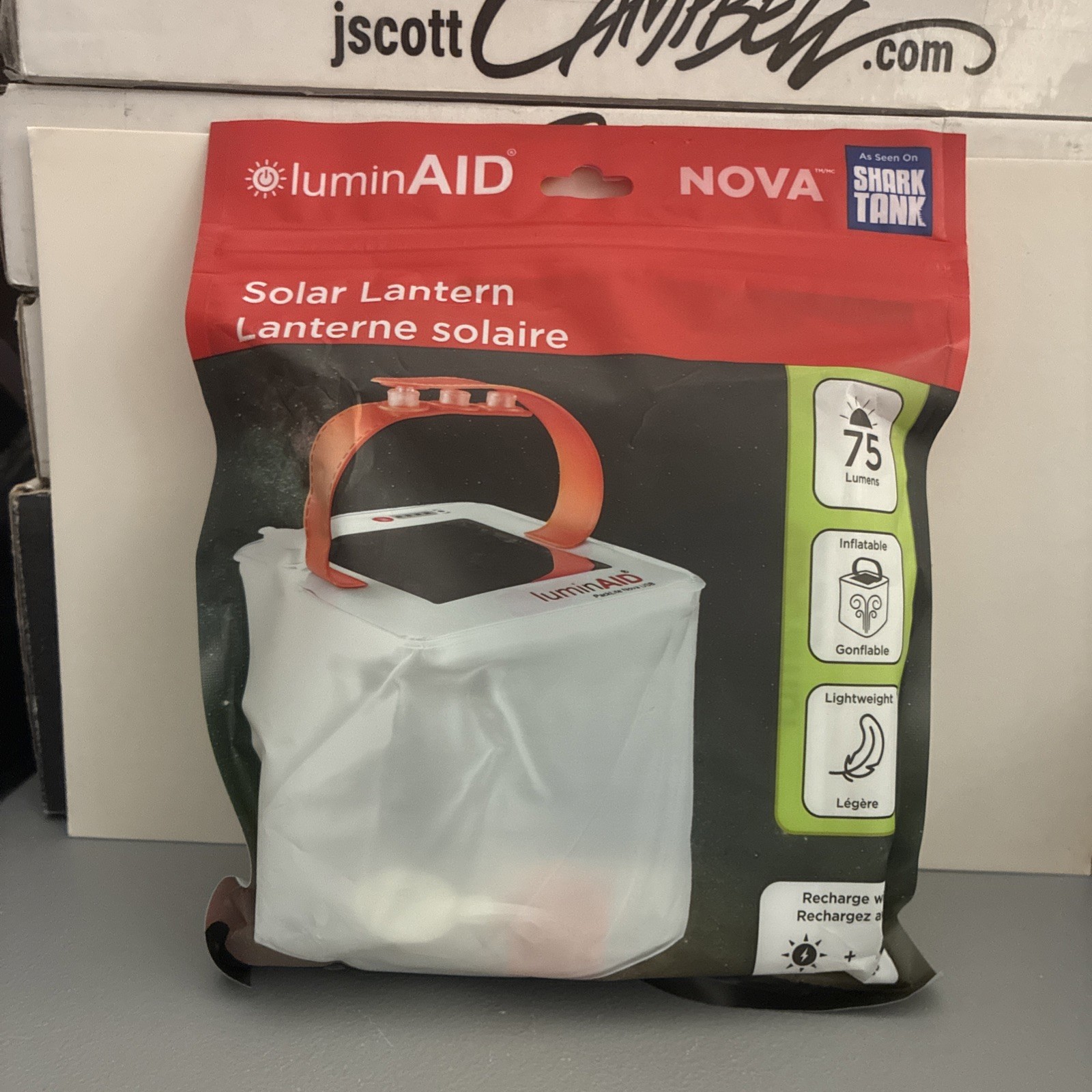 LuminAID PackLite Nova USB or Solar Portbske Lantern Waterproof NEW In package