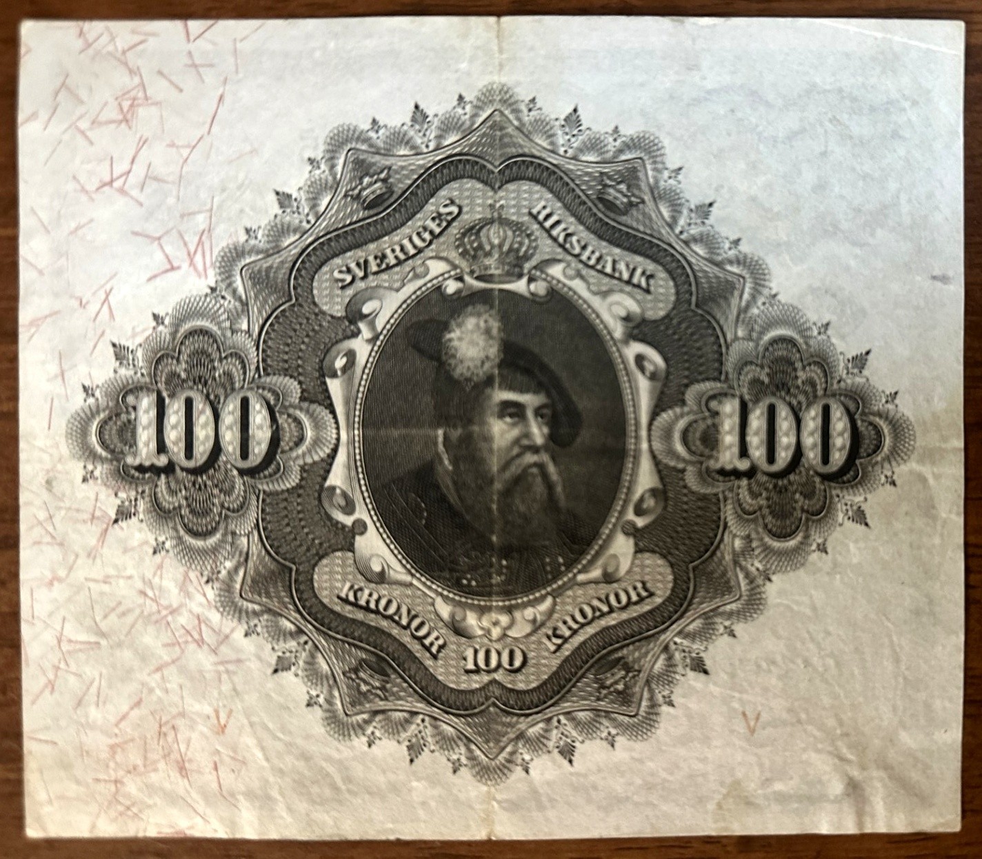 Sweden 1945 100Kr Bank note