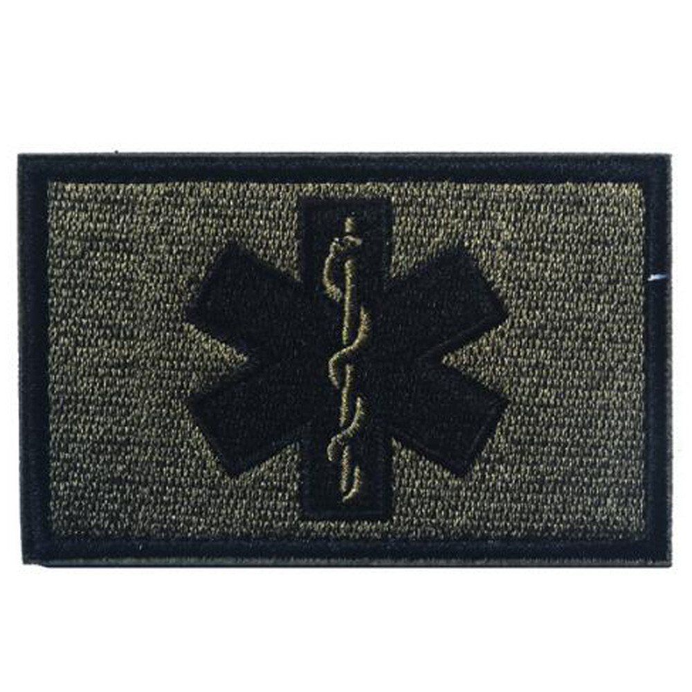 PARAMEDIC TACTICAL PATCHES USA ARMY BADGE EMBROIDERED HOOK LOOP PATCH *07