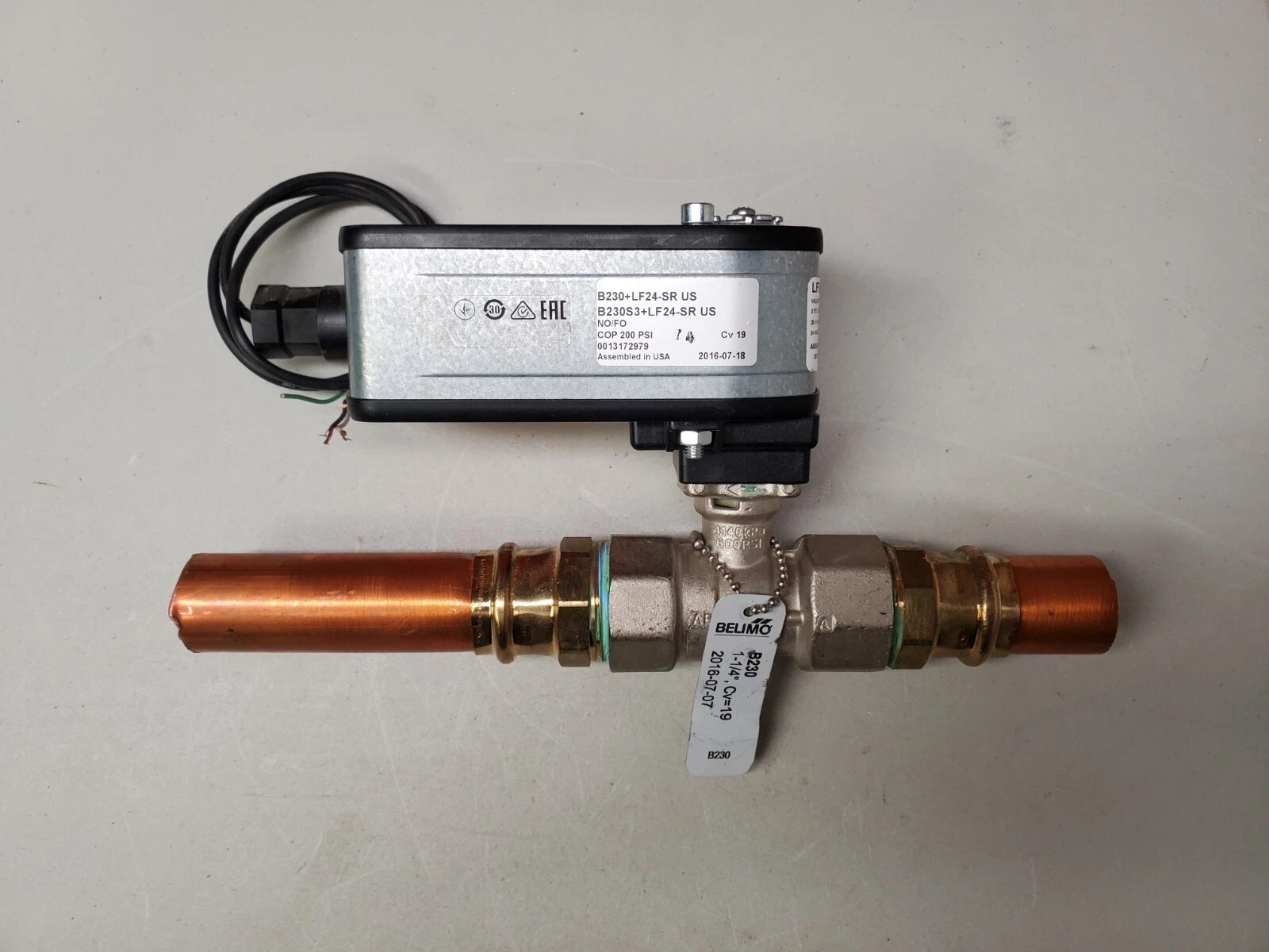 Belimo B230+LF24-SR US Control Valve Actuator 1-1/4" Proportional 2-Way 24V USA