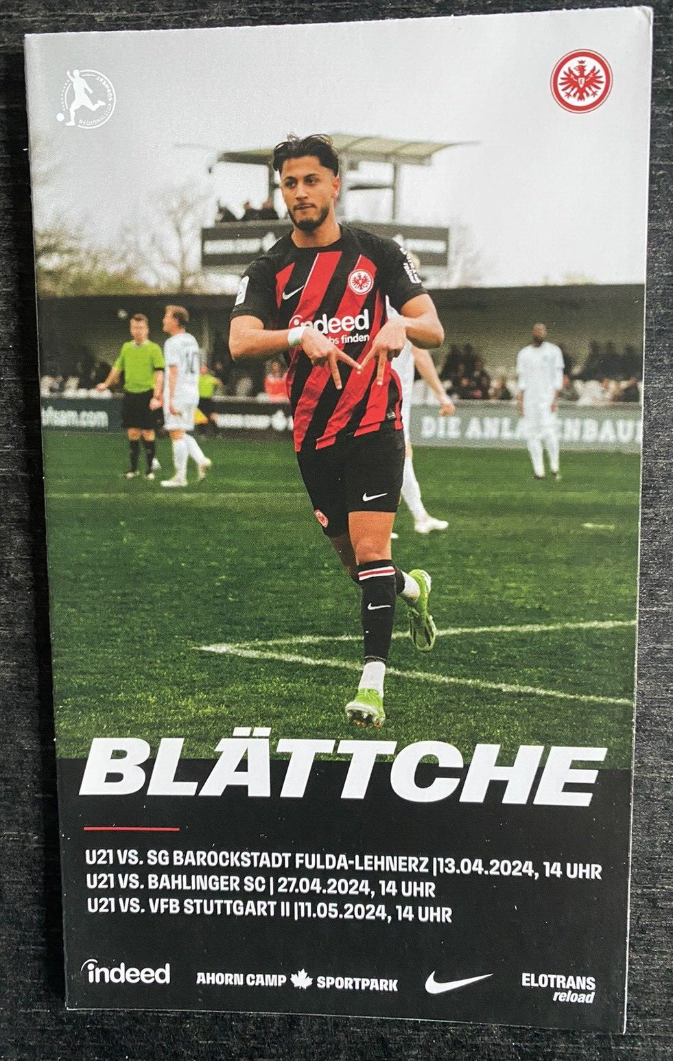 Rl 2023/2024 Eintracht Frankfurt II - Fulda / Bahlinger SC / Vfb Stuttgart II