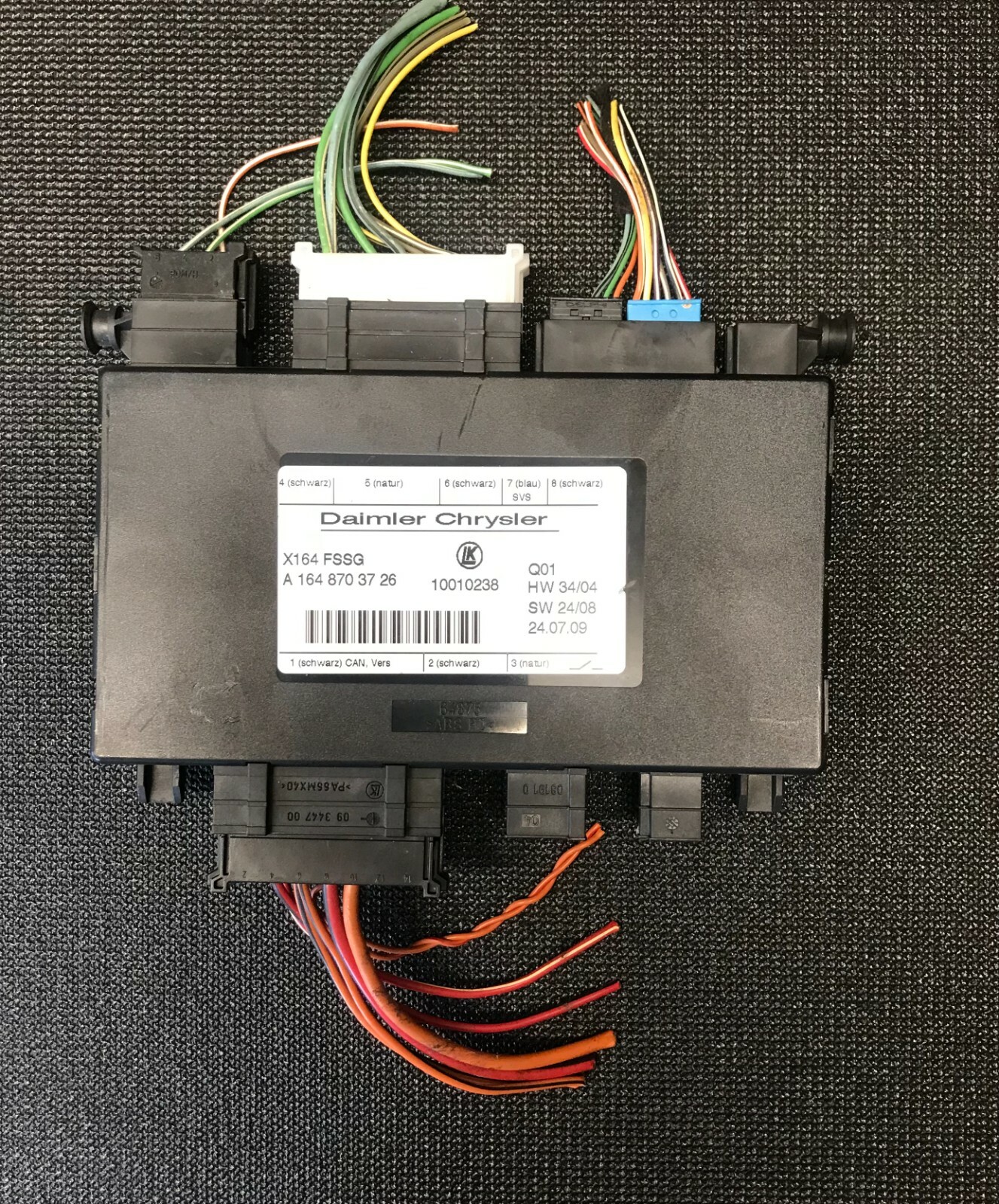 07 08 09 10 11 12 MERCEDES GL350 THIRD ROW POWER SEAT FOLDING CONTROL MODULE OEM