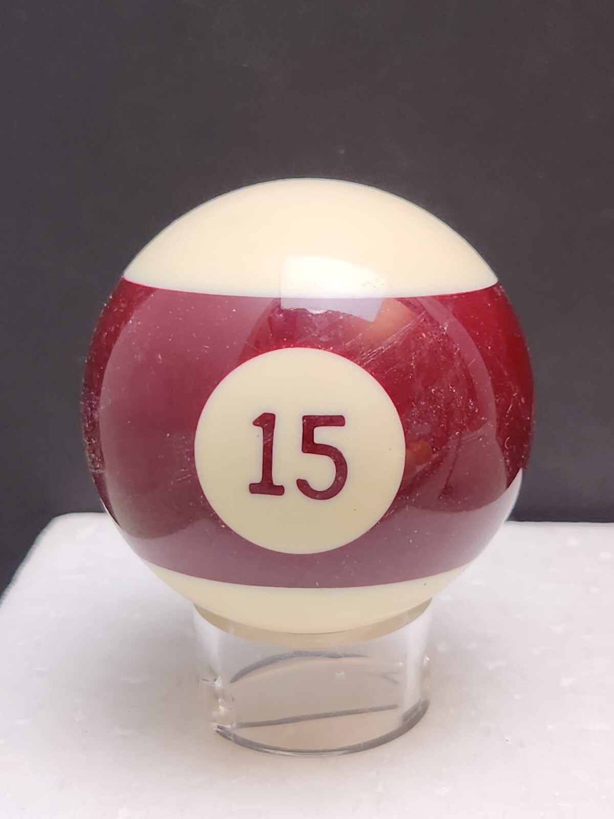 Vintage Pool Ball Billiards 2 1/4" SURE-SHOT #15 Replacement Brown #1115