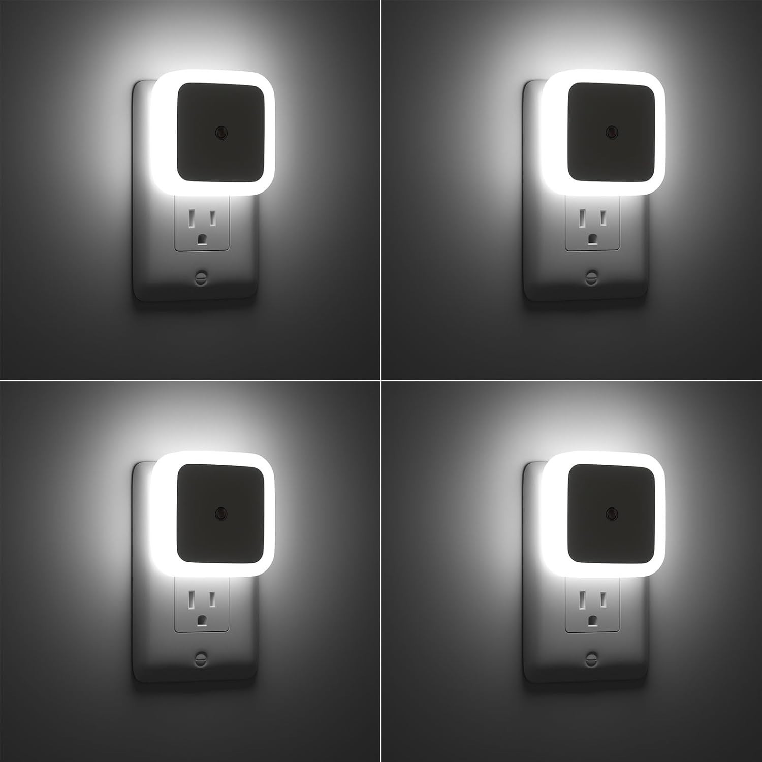 4 Pack Energy Efficient LED Night Lights for Home - Automatic Plug-in Design