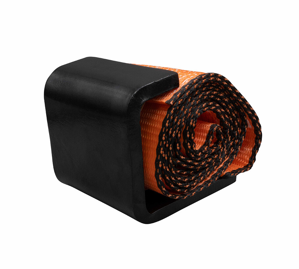 4Pk 4"x5' Orange Roll Off Winch Strap for Container w/ Flat Hook 6,667 lbs WLL