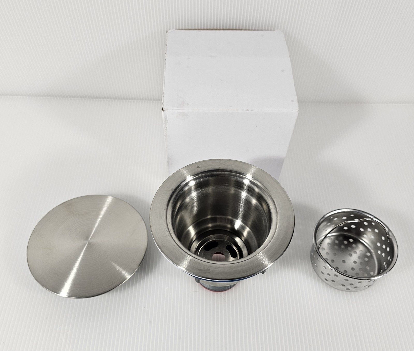 Kitchen Sink (3-1/2 Inch) Stainless Steel Drain With Strainer Basket