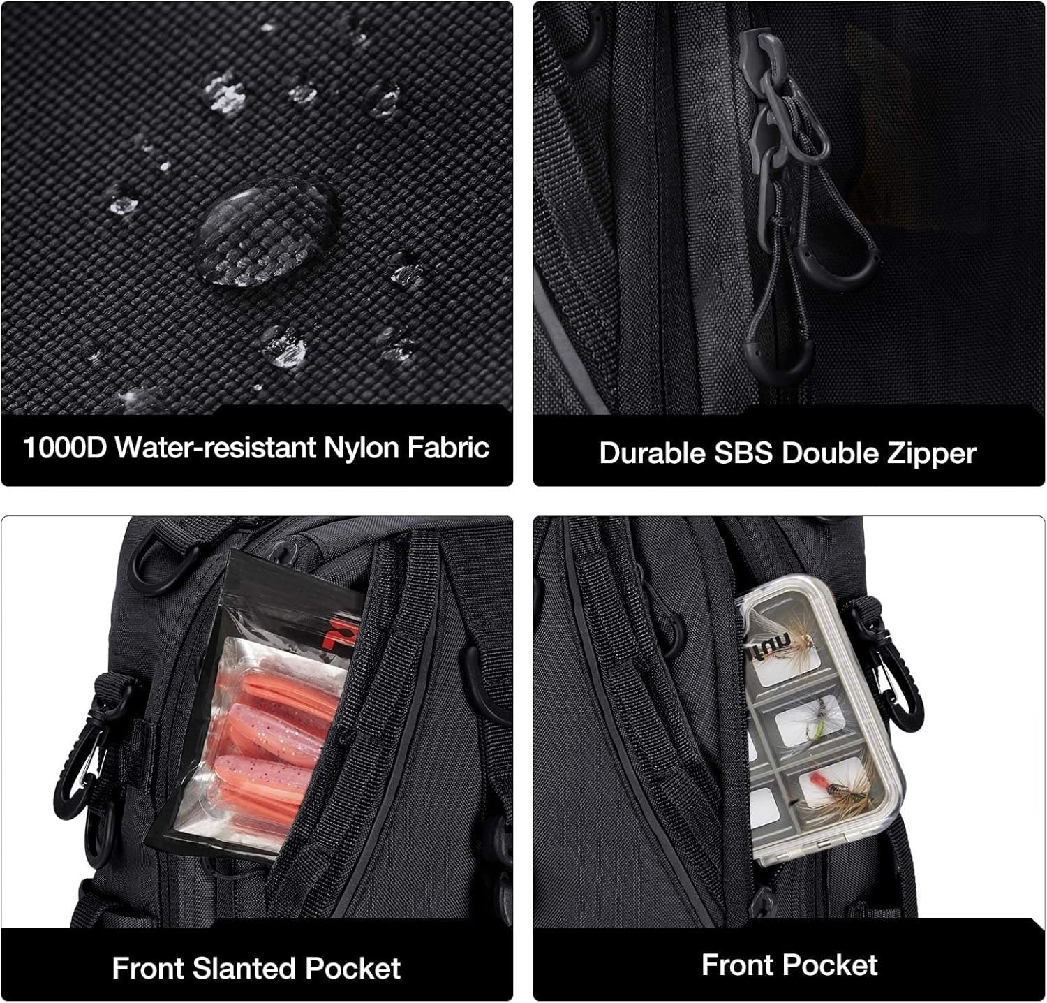 Large Capacity Fishing Backpack with Utility Pockets - Lightweight & Durable
