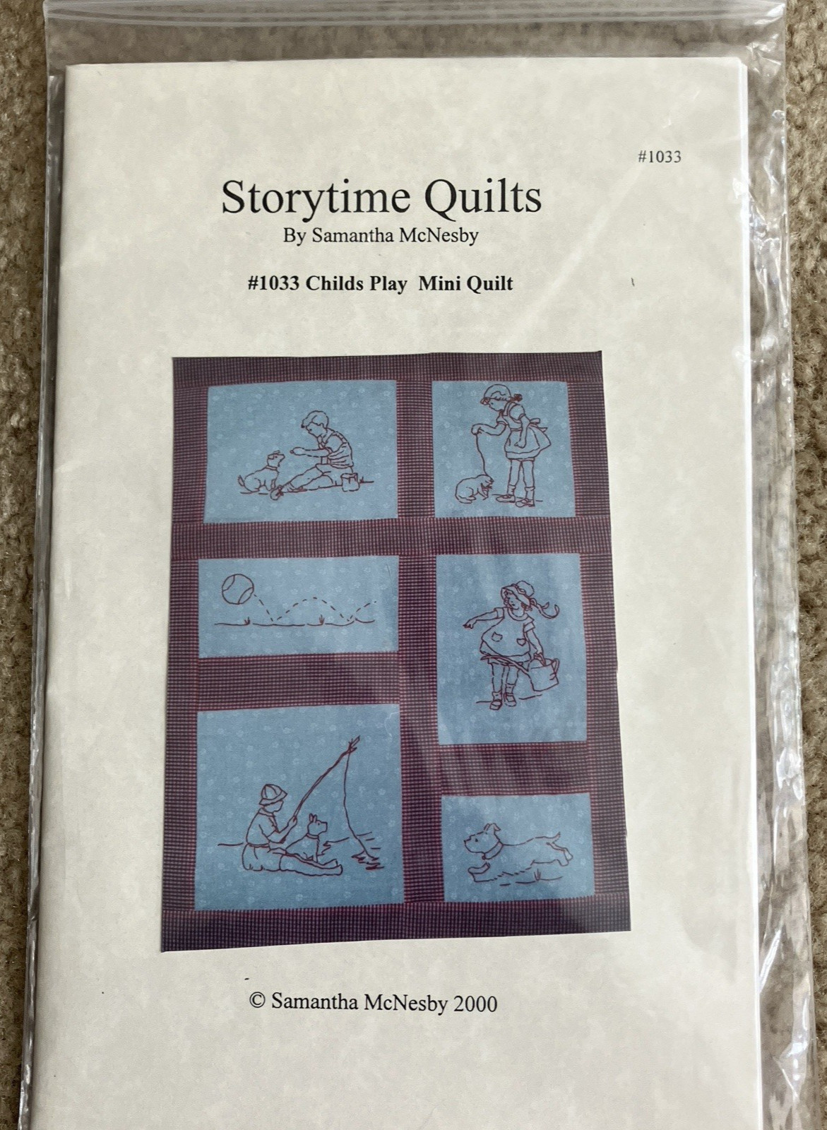 Storytime Quilts by Samantha McNesby Childs Play Mini Quilt 24" x 36" Uncut