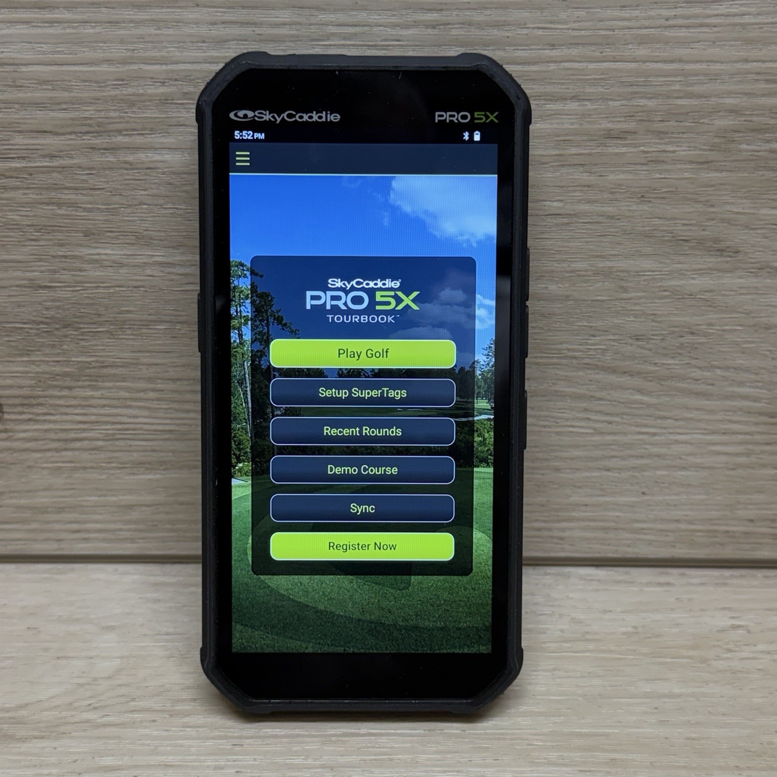 SkyCaddie PRO 5X Golf GPS Rangefinder TourBook SuperTag Ready Handheld Device