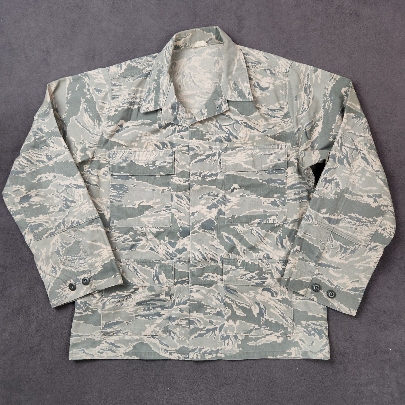 US Air Force Military Utility Field Jacket Mens 36 Regular Tiger Camouflage