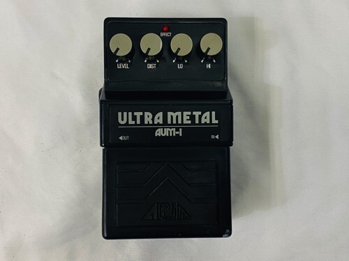 ARIA AUM-1 Ultra Metal Distortion Guitar Effects Pedal Made in Japan Vintage