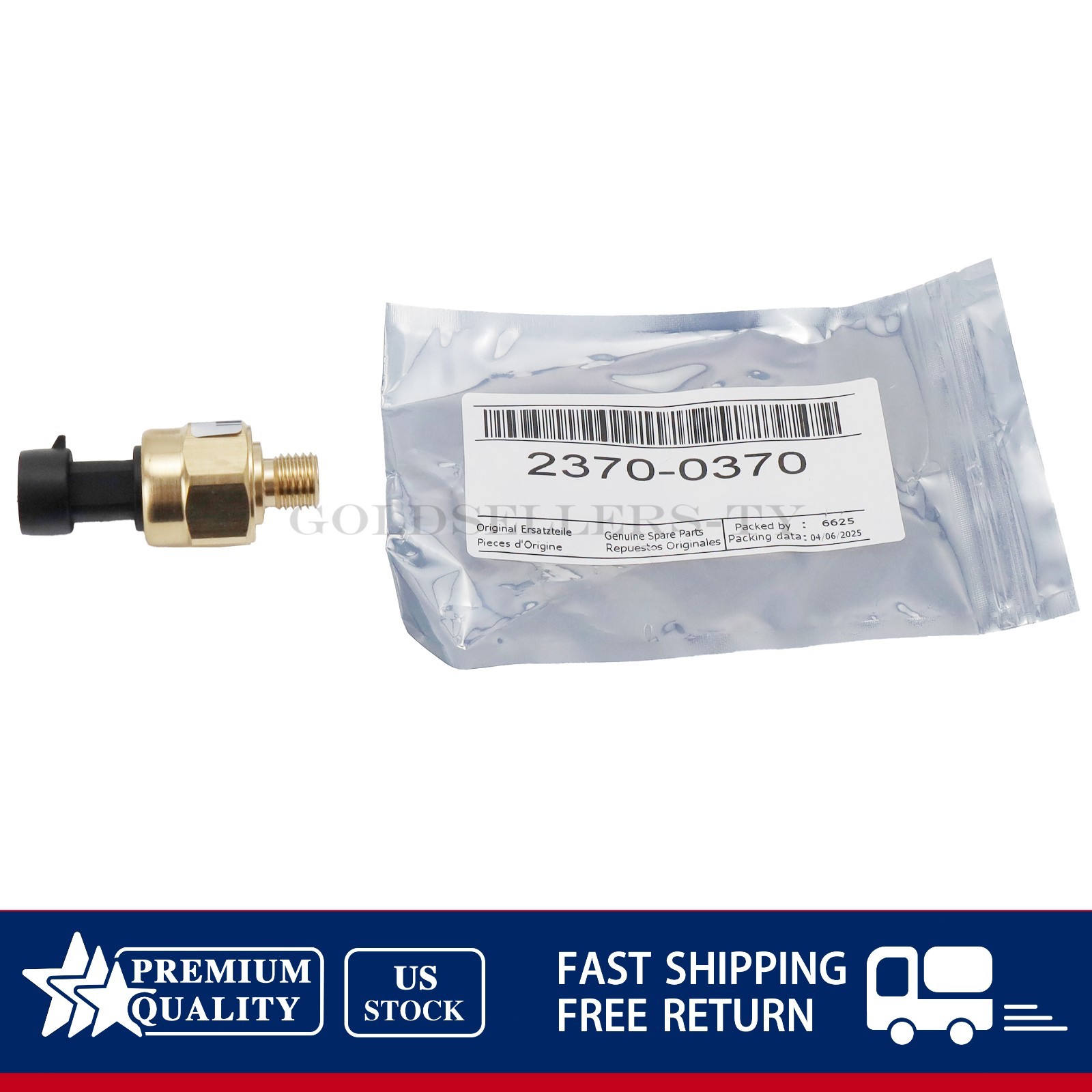 NEW 1x Pressure Sensor Fits For Ingersoll Rand 23700370 Fast Shipping US