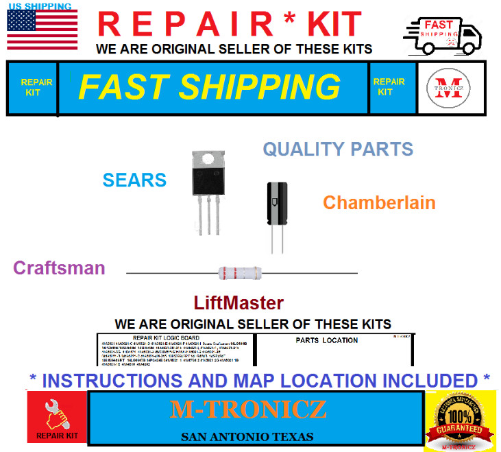 REPAIR KIT For  LiftMaster 41A5021-9G-315  Logic Board   ATS2113X