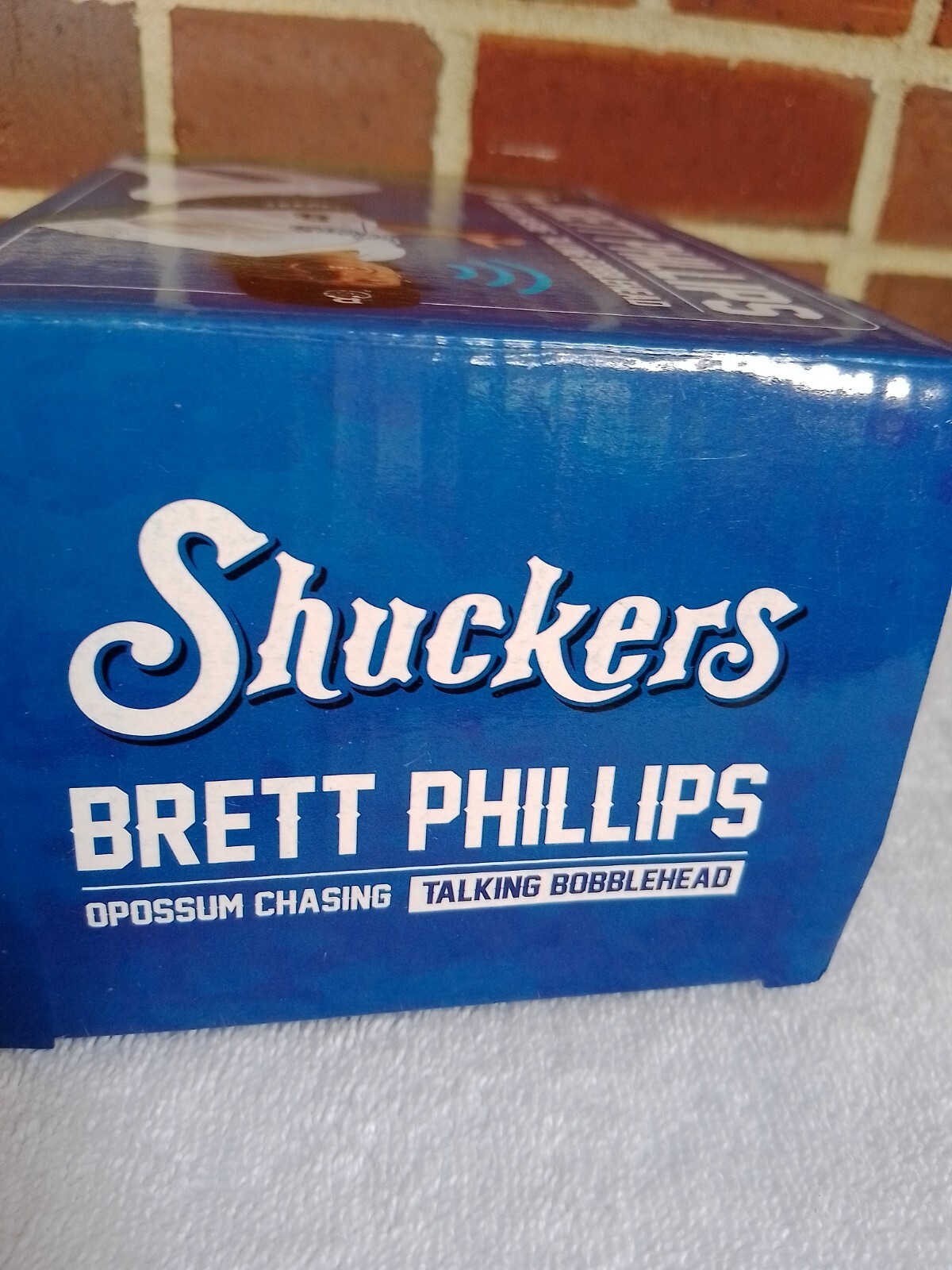 Box only BRETT PHILLIPS SGA BILOXI SHUCKERS Bobblehead Box only