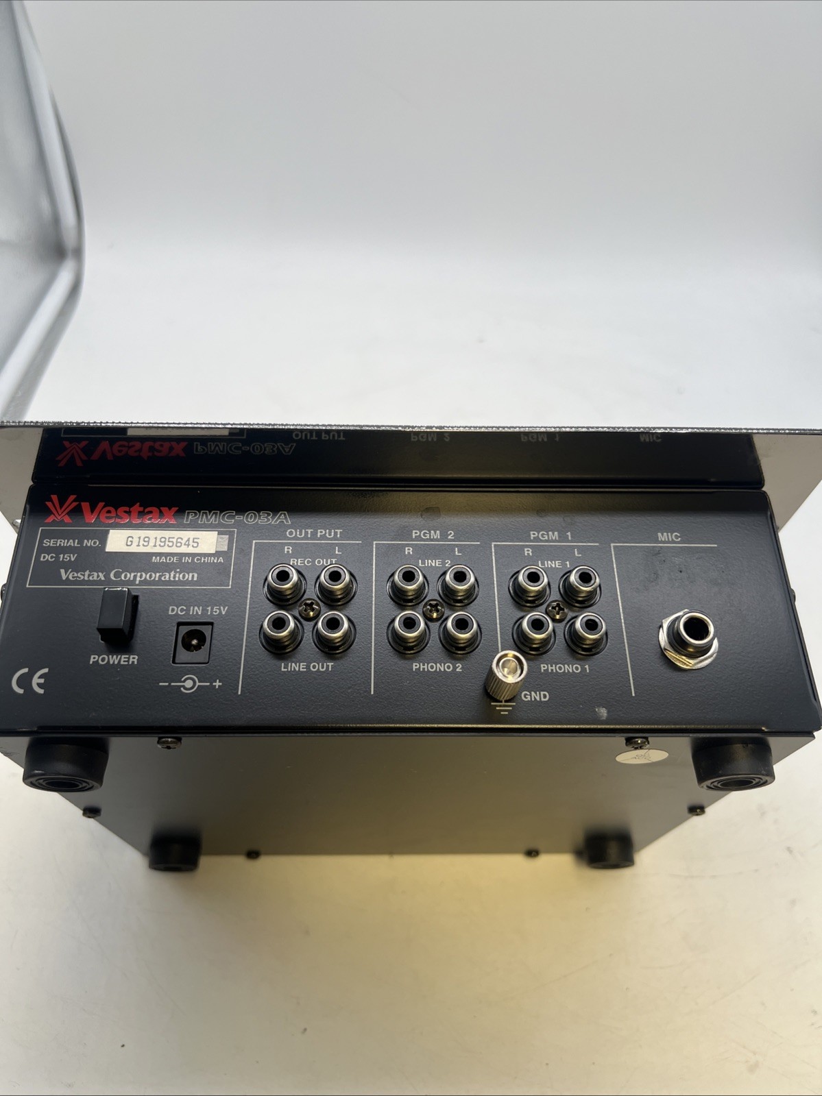 Vestax PMC-03A Professional Mixing Controller DJ Mixer Silver 2ch Untested