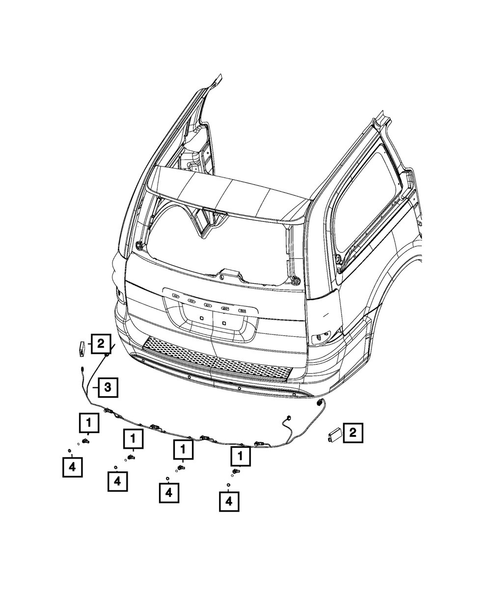 Genuine Mopar Blind Spot Detection Module 04672785AA