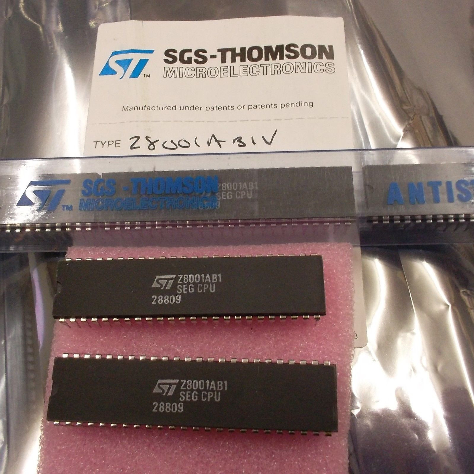 1 piece Z8001AB = Z0800106 | CENTRAL PROCESSING UNIT | 6 MHz | SEG CPU | Z8000