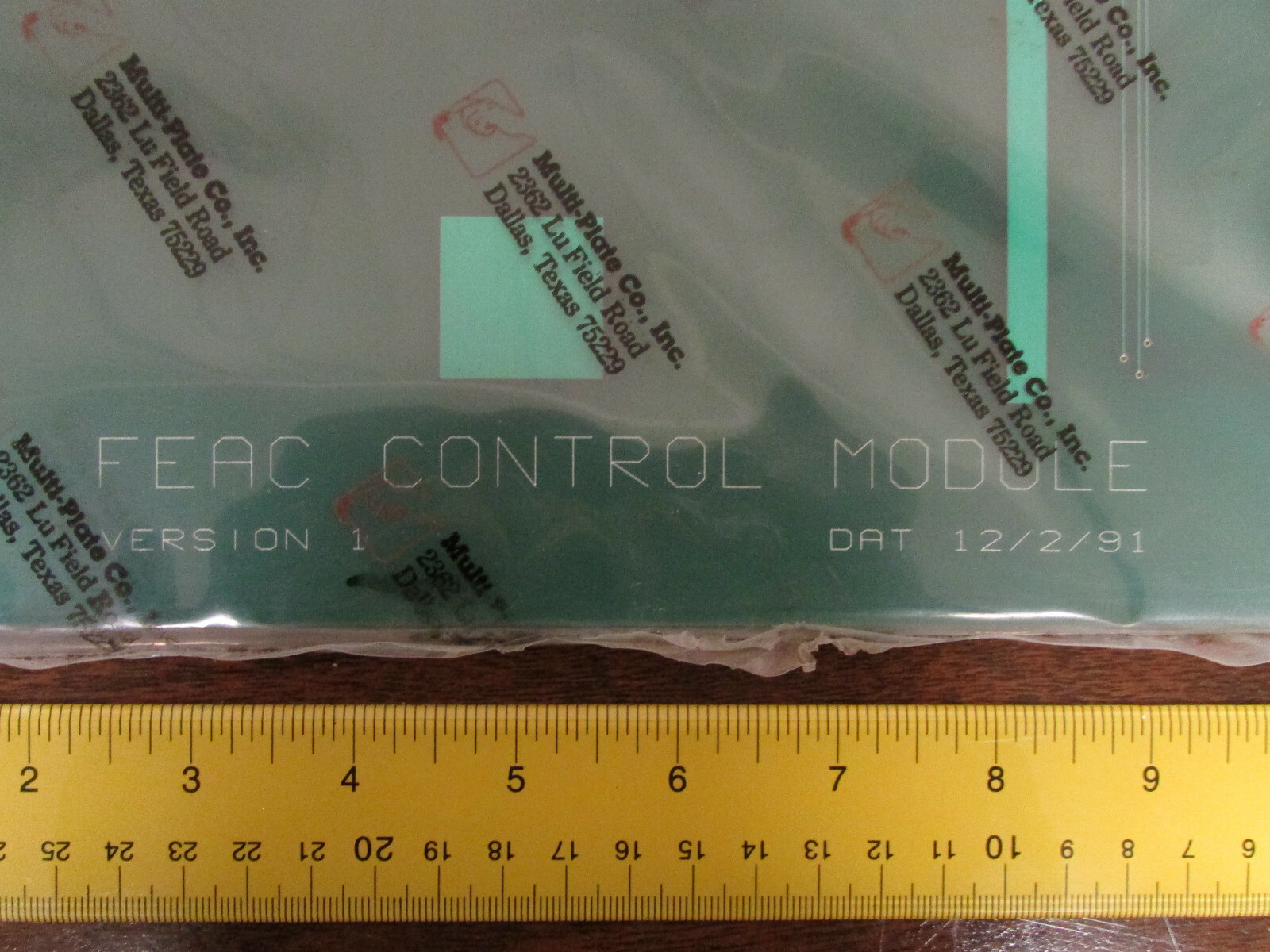 Unpopulated PCB For FEAC Control Module Tall VME Plugin New