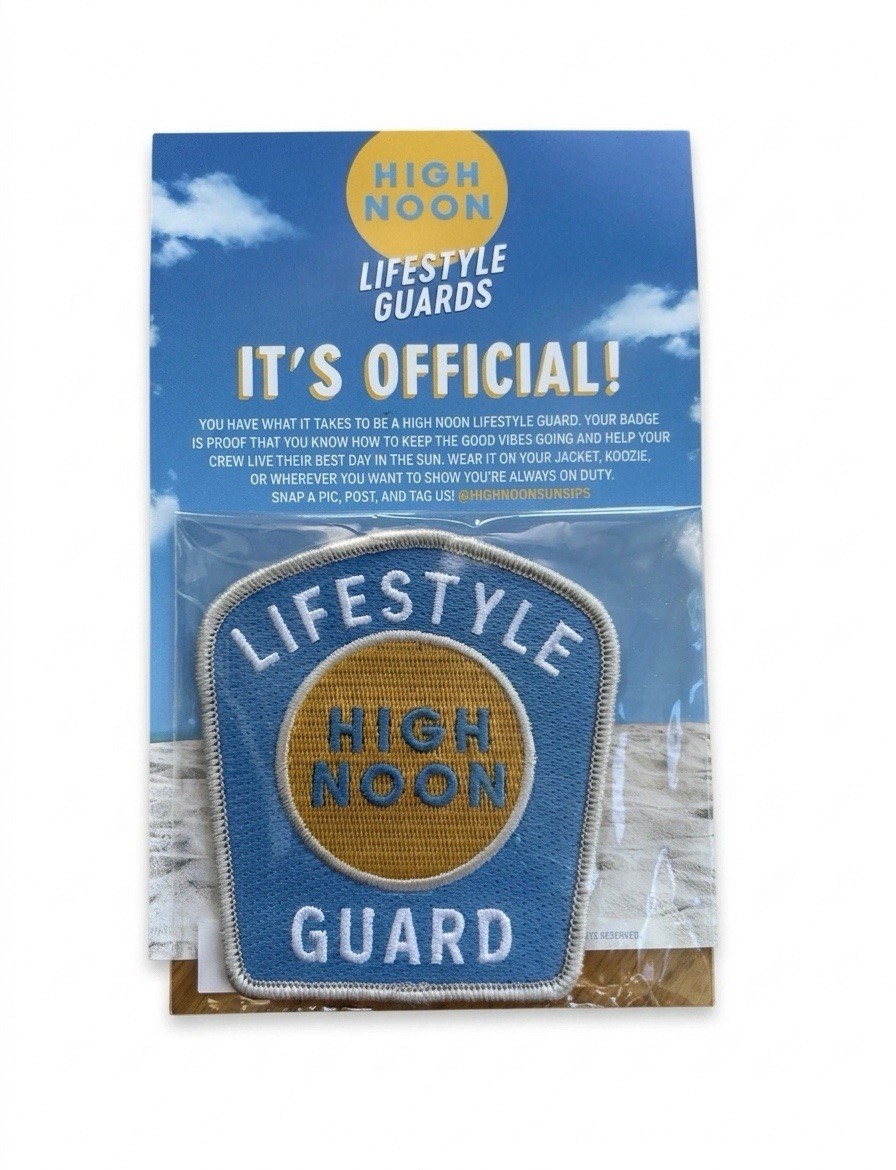 High Noon Hard Seltzer Lifestyle Guard Embroidered Patch Promo Swag Merch NEW