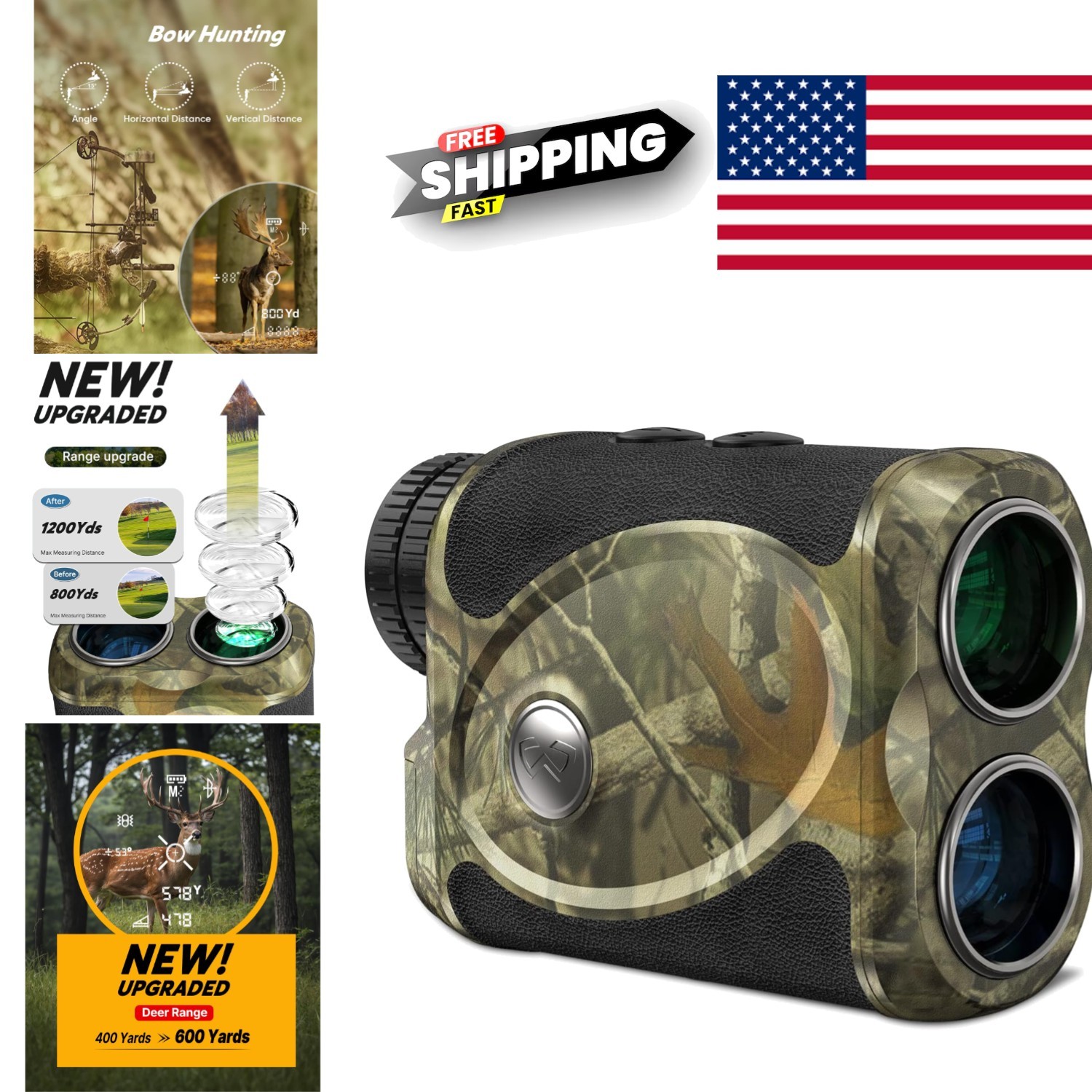 Laser Range Finder for Hunting 800 Yards Bow Hunting Mode Water Resistant
