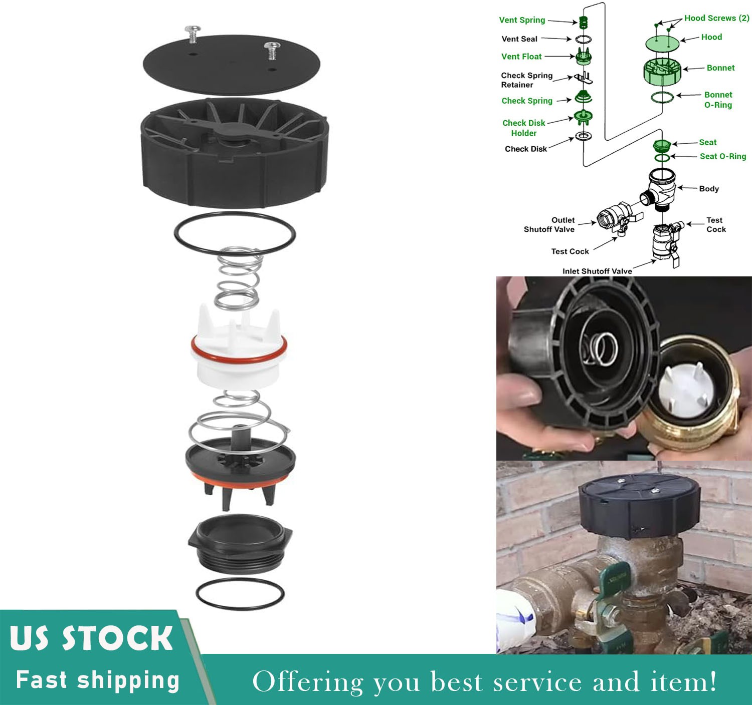 0887728 Repair Kit Fits Watts RK 800M4-T 1" 800M4 and LF800M4 Total Repair Kit