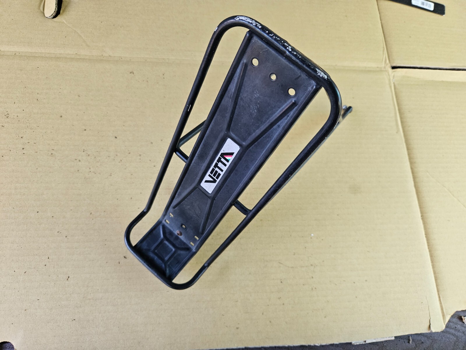 Vintage Vetta Rear Cargo Rack Alloy Black Mountain Touring Bike made in Italy