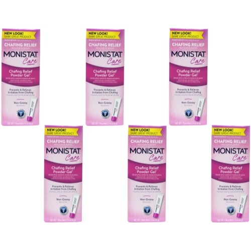 6 Pack Monistat Soothing Care Chafing Relief Powder-Gel, 1.5-Ounce Tube