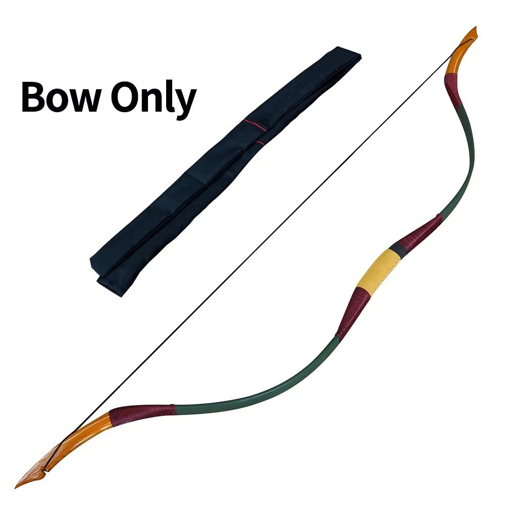 AF 60" Traditional Bow Han Short Bow 30-50lbs Recurve Bow For Adult And Youth