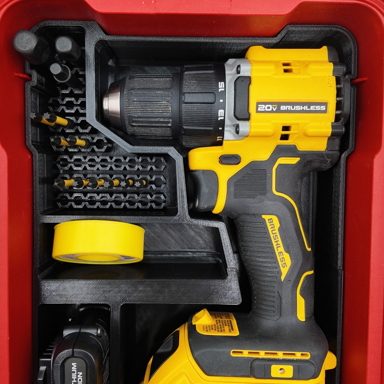 20V Brushless Drill (DCD794) Organizer for Milwaukee Compact Packout