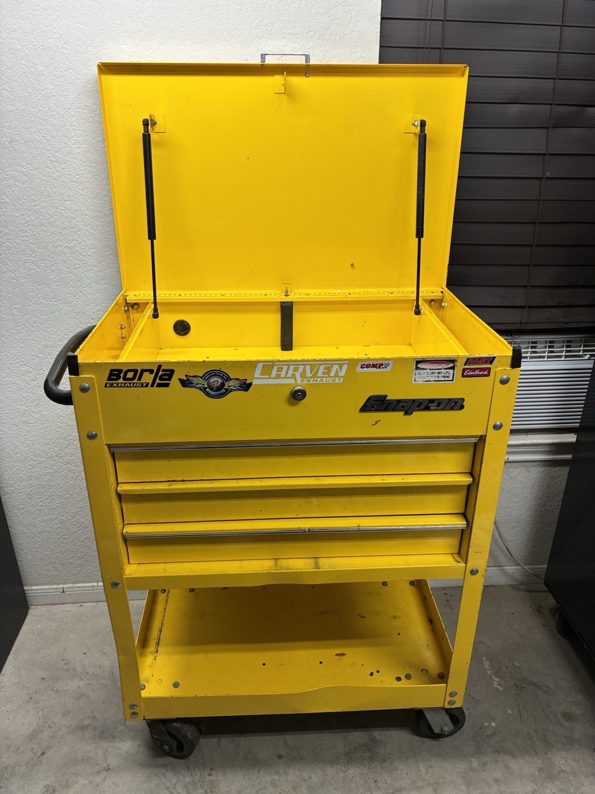 Snap-on 32" Auto Mechanics Roll Tool Cart 3 Drawer KRSC31 Series - Ultra Yellow