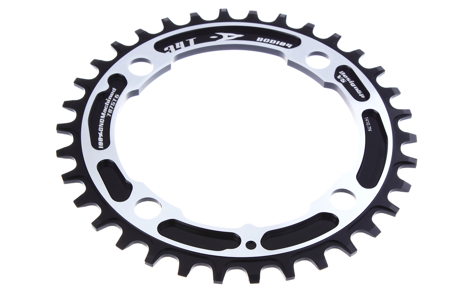 Aerozine Xone 11 Speed Bike Narrow-Wide Chainring 4-Arm BCD104 34T Black