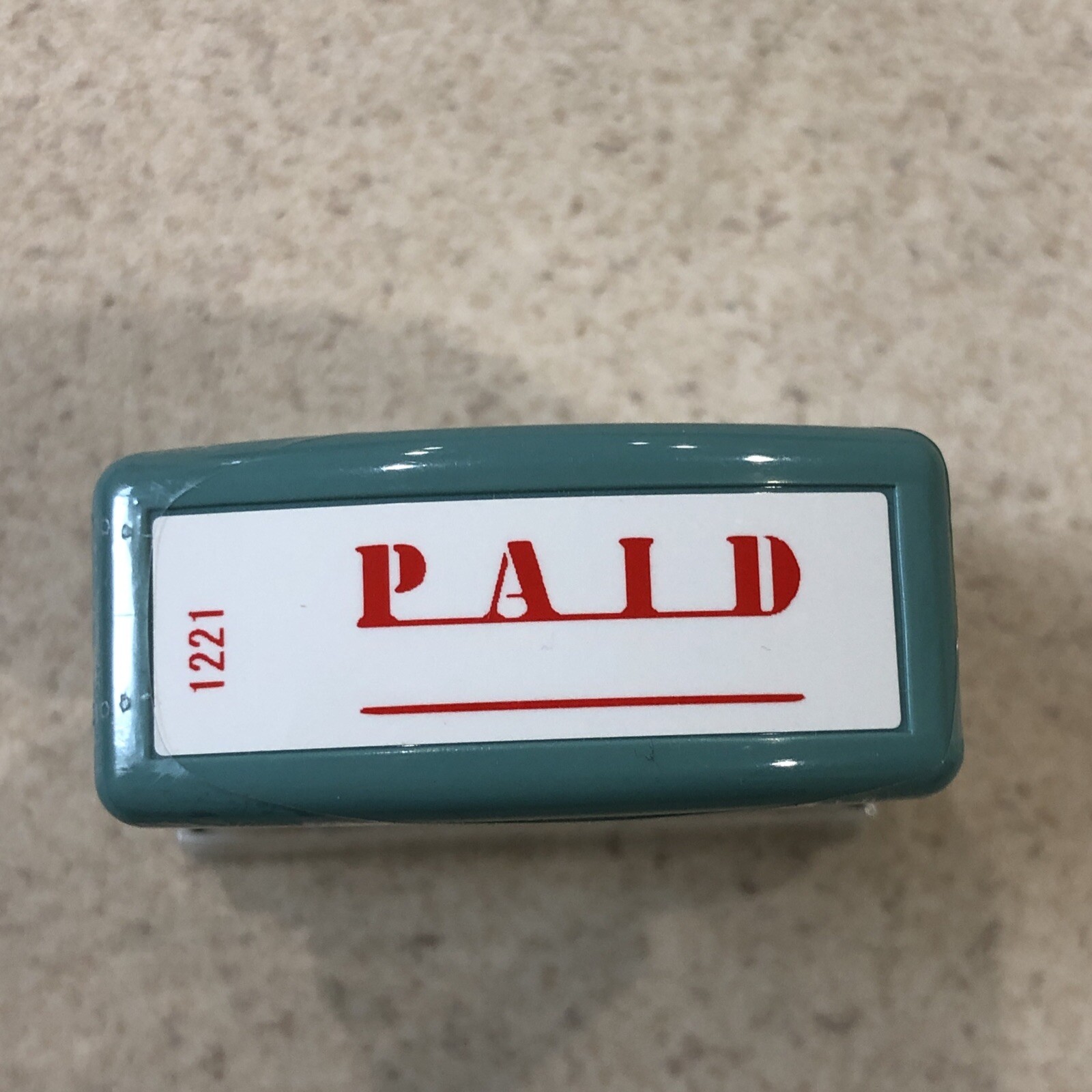 XStamper RED Pre-Inked "PAID" Stamp #1221