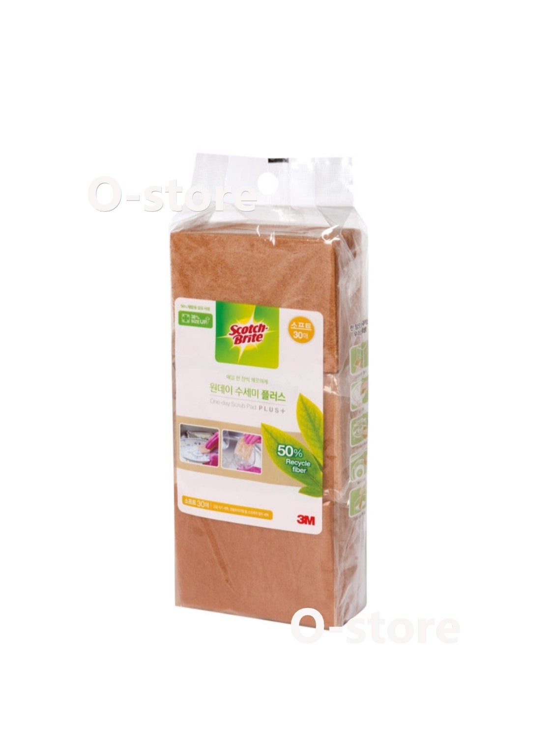 3M Scotch-Brite One Day Scrubber Soft 30 Sheets Gentle Kitchen Sponge