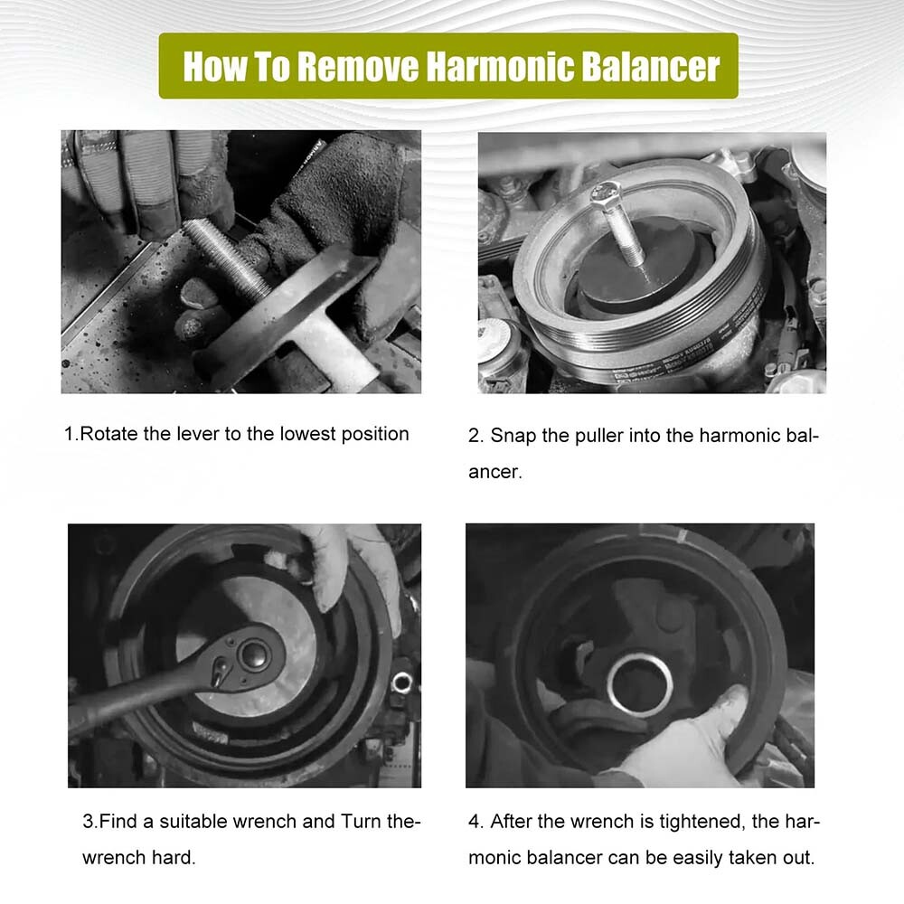 LS Harmonic Balancer Mounting Puller Pulley Tool Kit For Chevrolet GM LS LS1 LS3