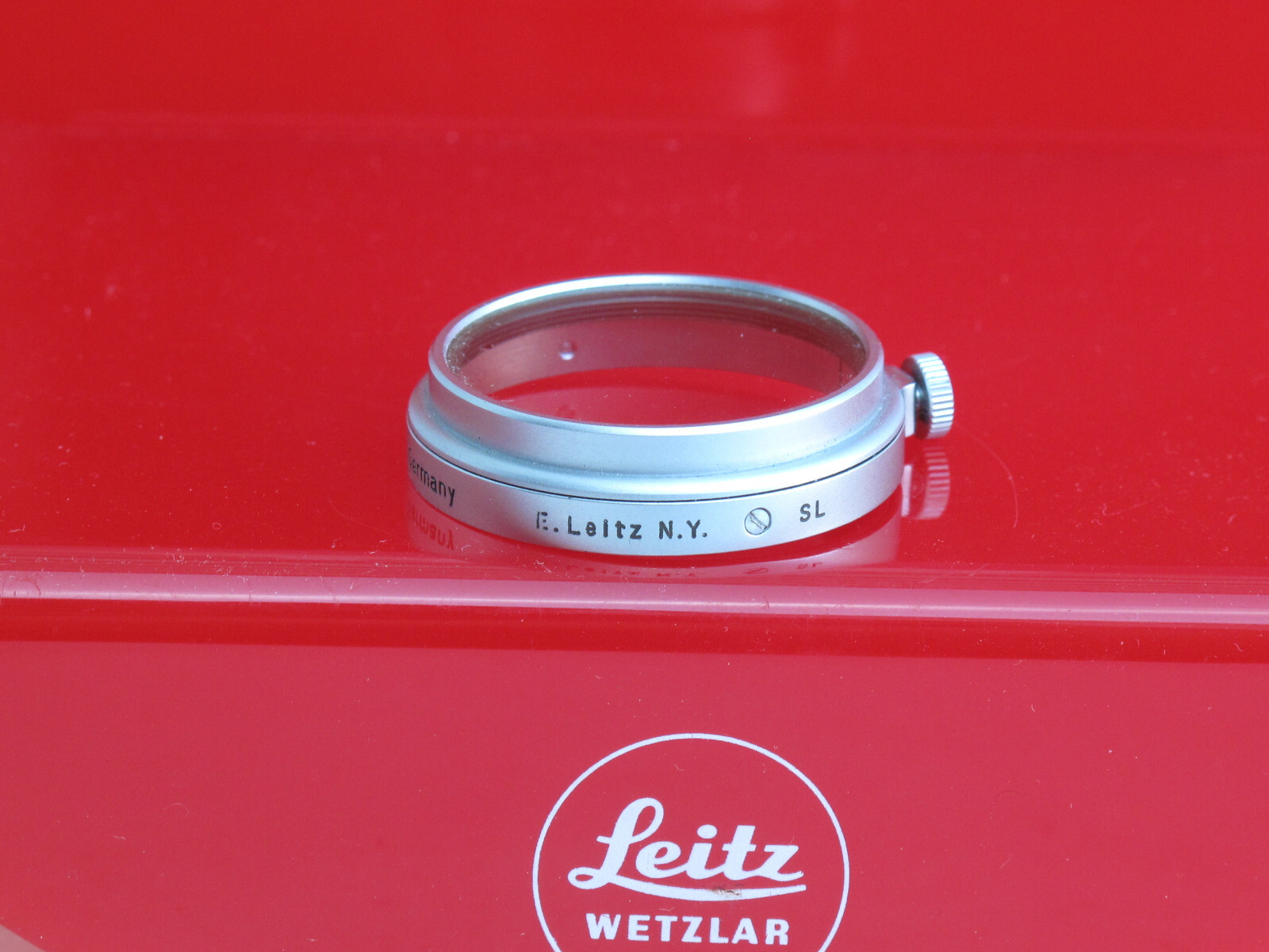 Leica a36 chrome SL filter marked E. Leitz New York,   US SELLER