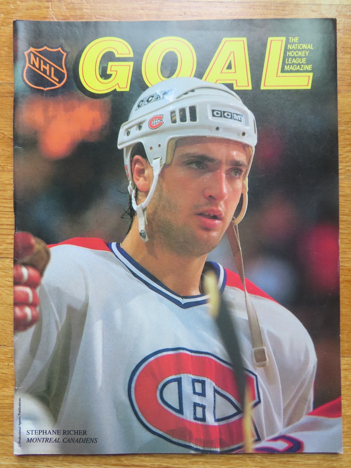 Goal BOSTON BRUINS vs CANADIENS Nov 17 1988 Program RAY BOURQUE STEPHANE RICHER